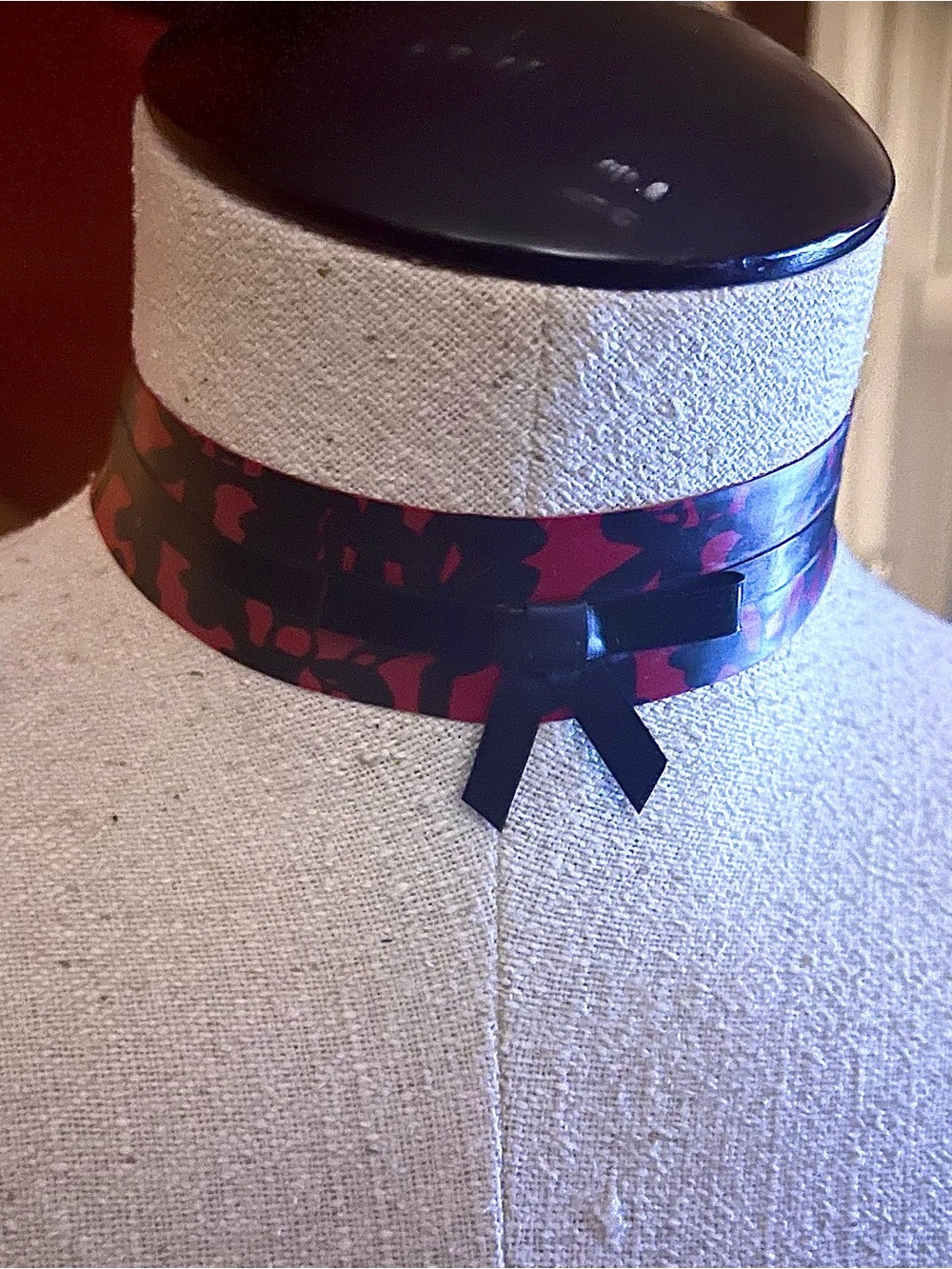 Westward Bound Bordelle Latex Lace Choker Necklace